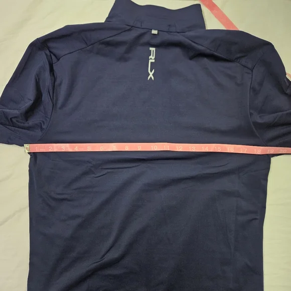 Ralph Lauren RLX Golf 1/4 Zip Pullover Stretch Wicking Navy Men's Size Small